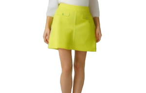 Loft skirt mustard yellow midi lined skirt two front pockets woman’s size 12 p